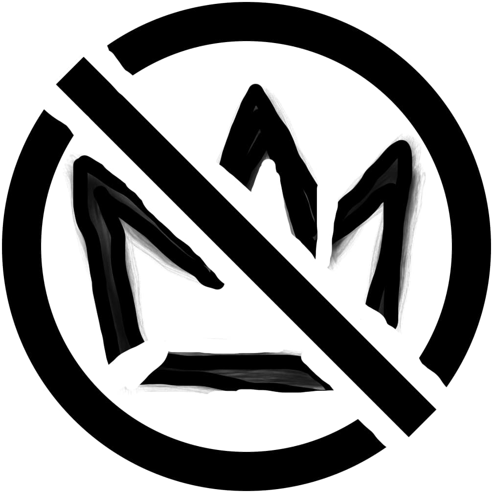 No Kings printable stencil